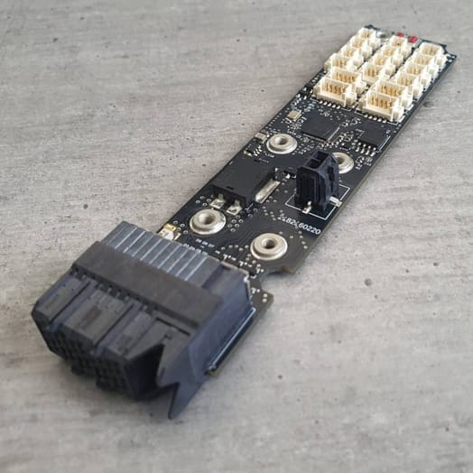 Assembled circuit board under inspection